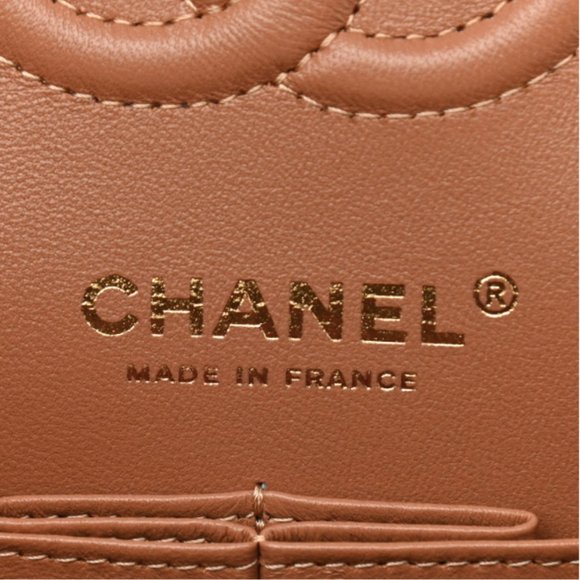 NEW Chanel Lambskin Quilted Small Classic Flap in Caramel 22S * unicorn * - Picture 2 of 10